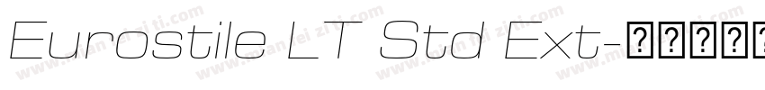 Eurostile LT Std Ext字体转换